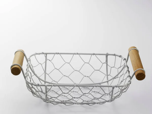 Simple wire basket — Stock Photo, Image