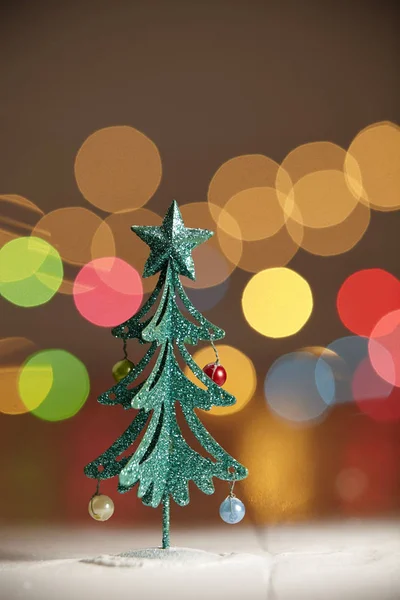 Miniatuur kerstboom — Stockfoto