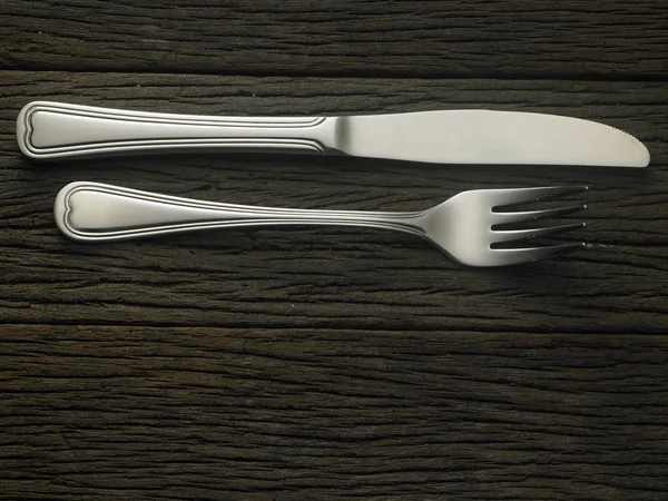 Ensemble couteau et fourchette — Photo