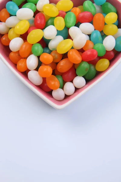 Jelly beans in container — Stock Photo, Image