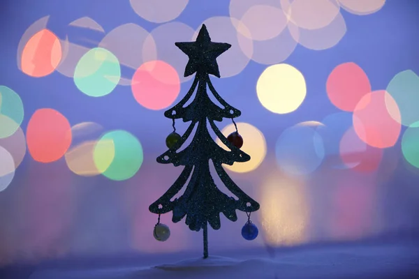 Miniatuur kerstboom voor decoratie — Stockfoto