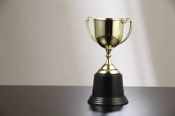 Sports trophy on table — Stock Photo, Image