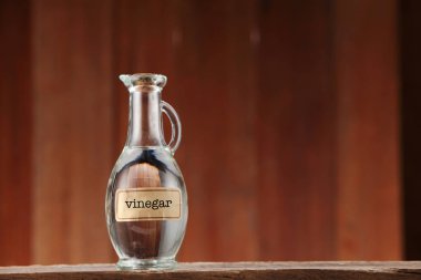 white vinegar in bottle clipart