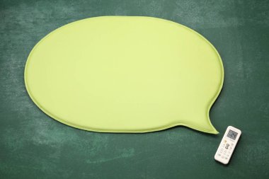 konuşma balonu ve Uzaktan kumanda