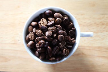 Kavrulmuş kahve çekirdeği.