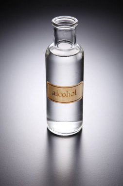 bottle with clear liquid clipart