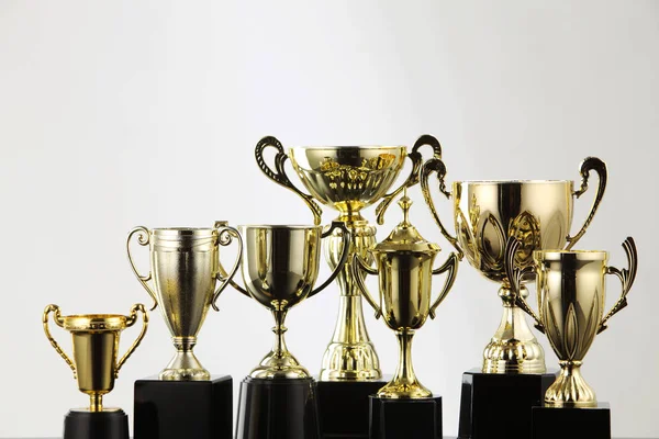 Různé zlaté trofeje — Stock fotografie