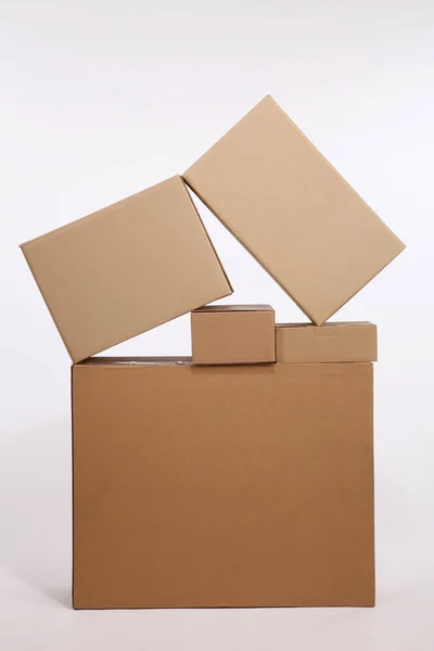 판지 상자 배달 — 스톡 사진