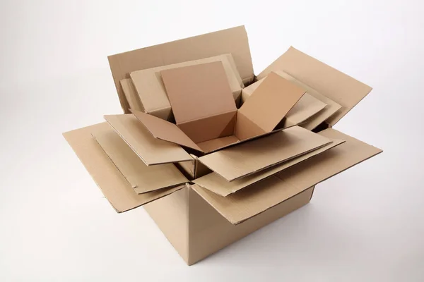Cajas de cartón de entrega — Foto de Stock