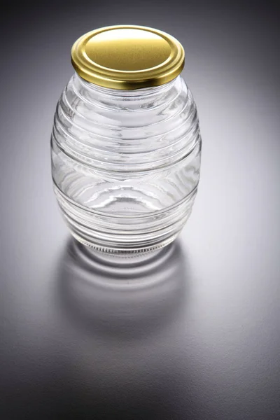 Empty glass jar — Stock Photo, Image