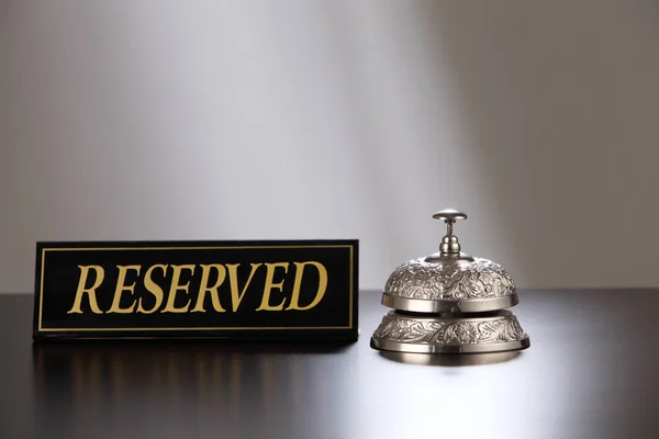 Service bell on table — Stock Photo, Image