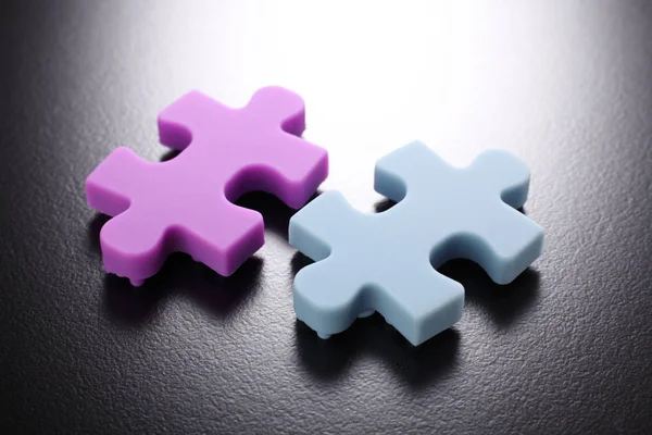 Pezzi puzzle colorati — Foto Stock