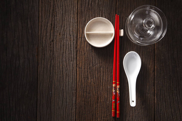 oriental table setting 
