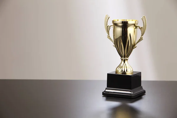 Sports trophy on table — Stock Photo, Image