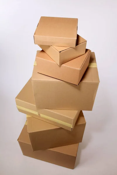 Levering kartonnen dozen — Stockfoto
