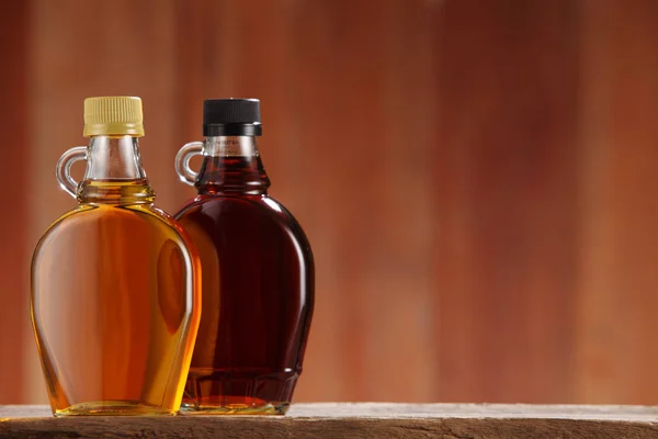 Syrups in glass bottles — Stock Photo, Image