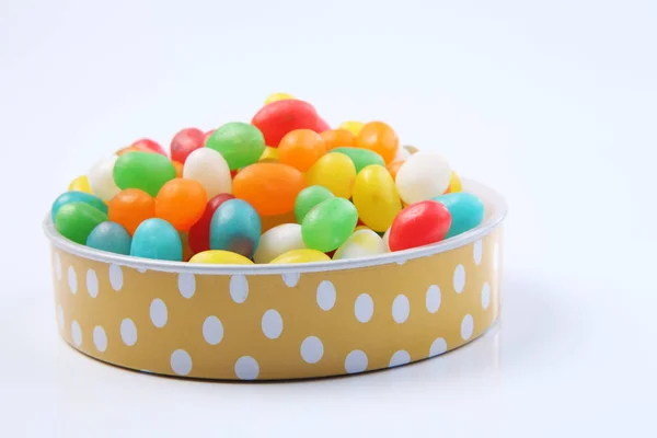 Jelly beans i behållare — Stockfoto