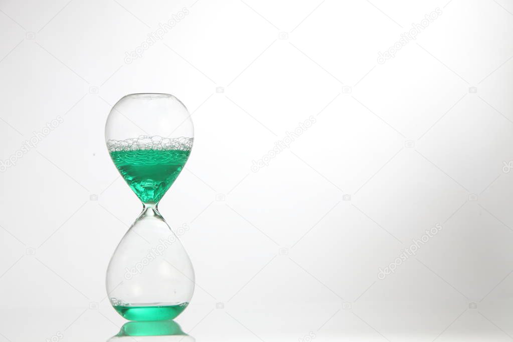 green water hourglass