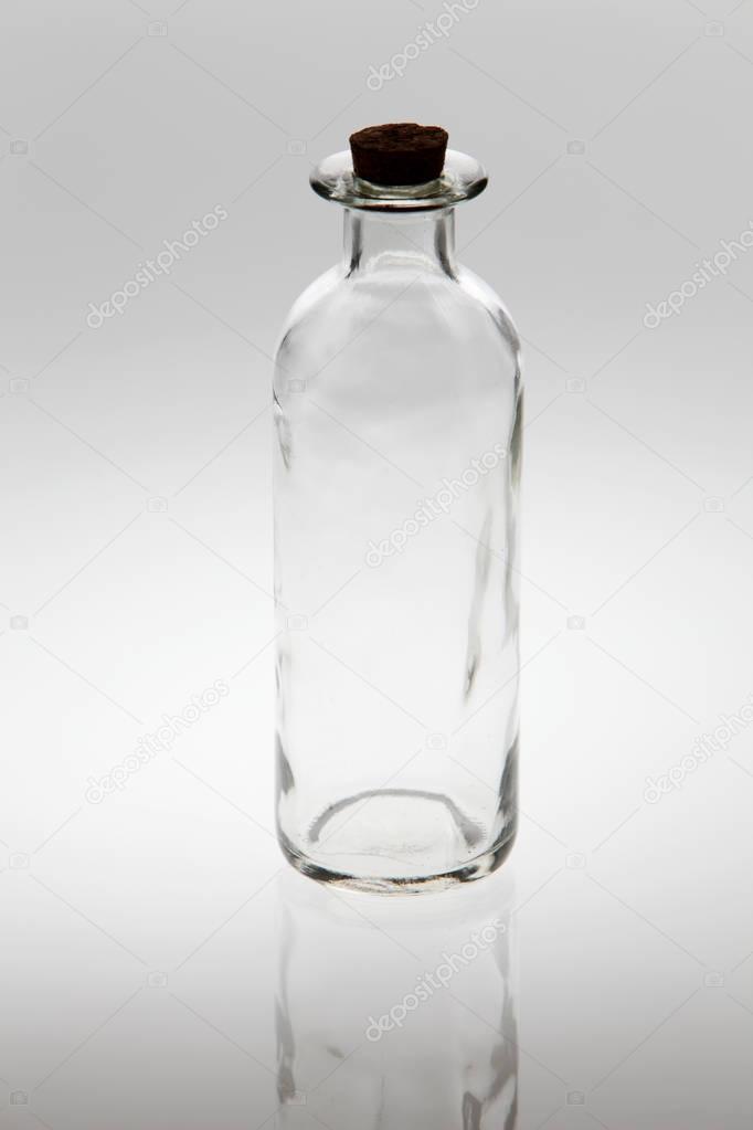 blank empty glass bottle