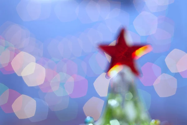 Blurred christmas tree — Stock Photo, Image