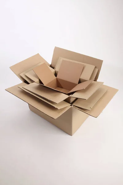 Levering kartonnen dozen — Stockfoto