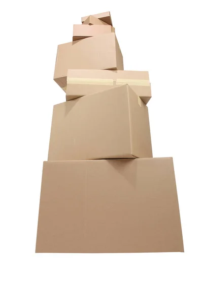 Cajas de cartón de entrega —  Fotos de Stock