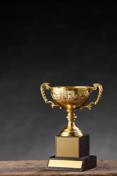 Sports trophy on table — Stock Photo, Image