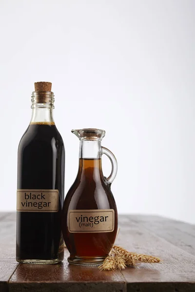 Vinagre preto e malte — Fotografia de Stock