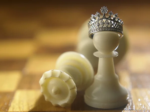 White chess pawn — Stock Photo, Image