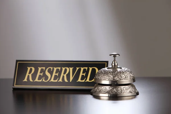 Service bell on table — Stock Photo, Image