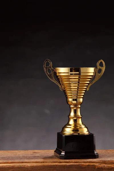 Sports trophy on table — Stock Photo, Image