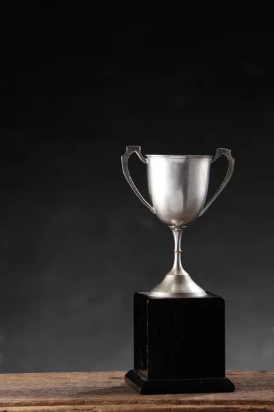 Sports trophy on table — Stock Photo, Image