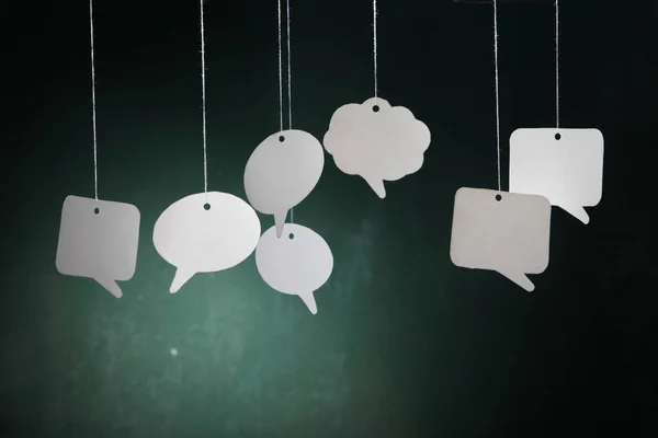 White speech bubbles — Stock Photo, Image