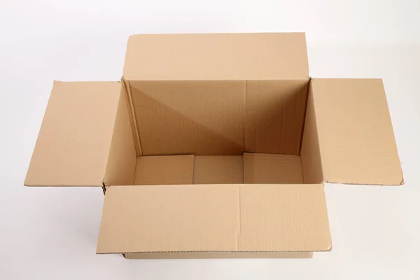 Karton kutu teslimatı — Stok fotoğraf
