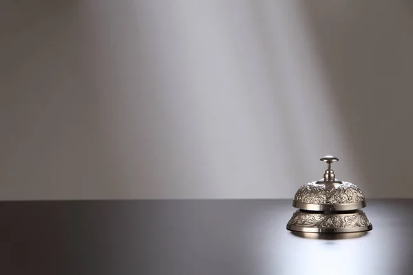 Silver service bell — Stock Photo, Image