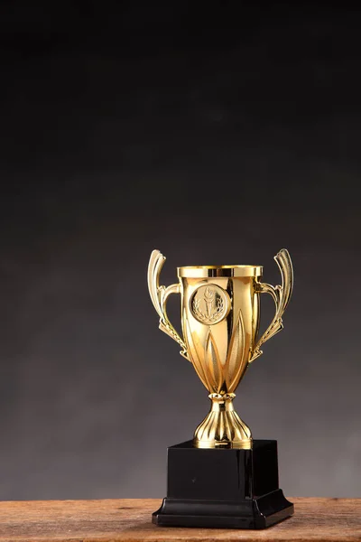 Sports trophy on table — Stock Photo, Image