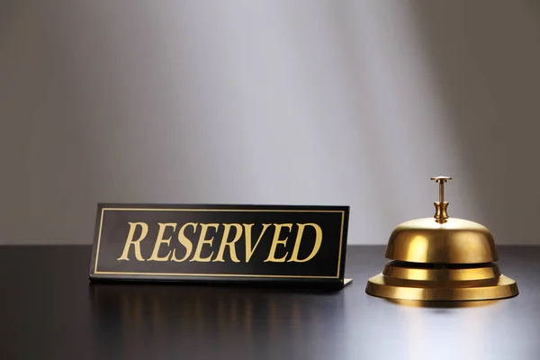 Service bell on table — Stock Photo, Image