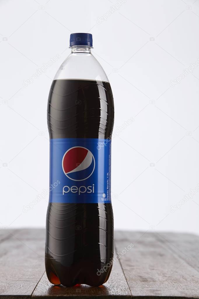 Kuala Lumpur, Malaysia - 6th December 2016: Pepsi soft drink. Pepsi is a carbonated soft drink produced and manufactured by PepsiCo Inc. an American multinational food and beverage company