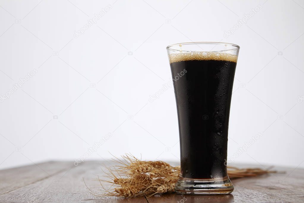 malt drink in glass