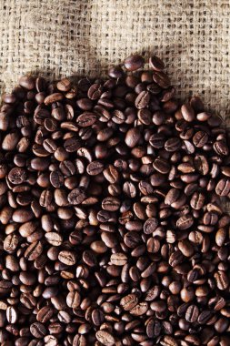 Kavrulmuş kahve çekirdeği.