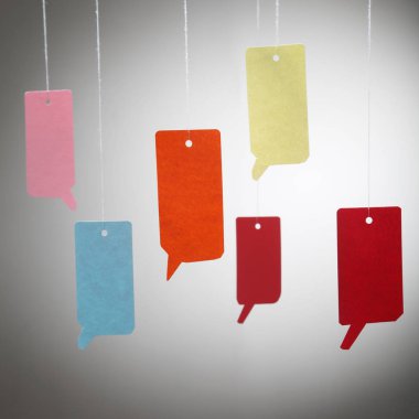 renkli konuşma balonları