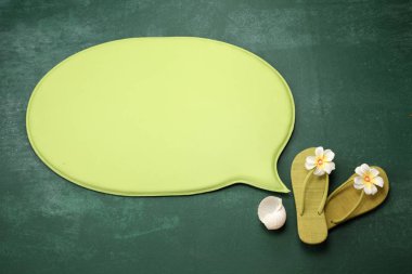 parmak arası terlik ile konuşma balonu