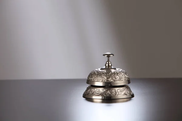 Silver service bell — Stock Photo, Image