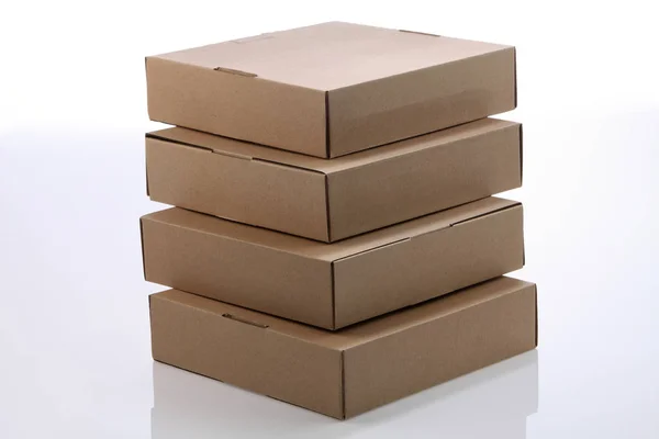 Brown cardboard boxes — Stock Photo, Image