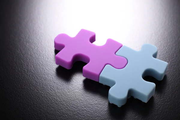 Colorful puzzle pieces — Stock Photo, Image