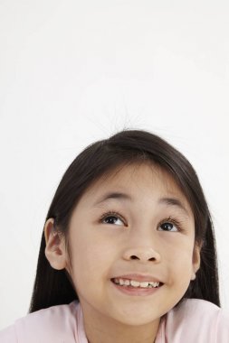 yukarı doğru seyir litlle kız yakın çekim