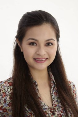 studio poz malay kadın portresi 