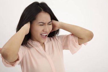 bağırarak kulakları, Malay kadın kapalı