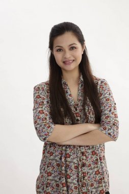 studio poz malay kadın portresi 