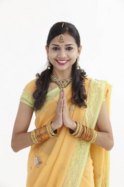 Tebrik bir Kızılderili kadın portresi